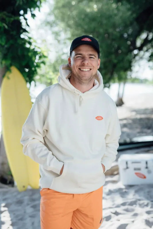OAK SURF CLUB UNISEX OG HOODIE - BONE sold by OAK