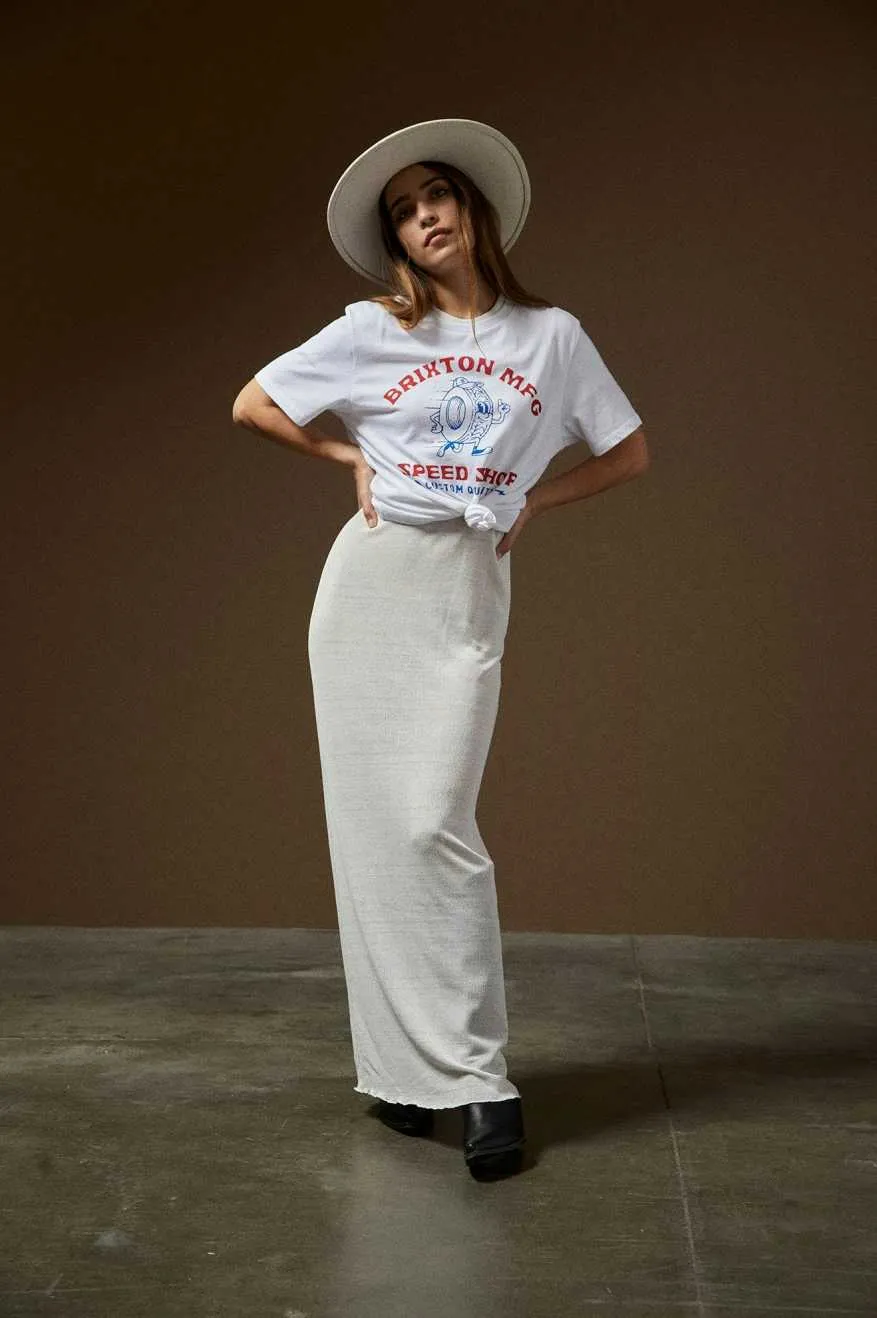 BRIXTON SHEER KNIT DRESS - OFF WHITE sold by OAK product image thumbnail 5