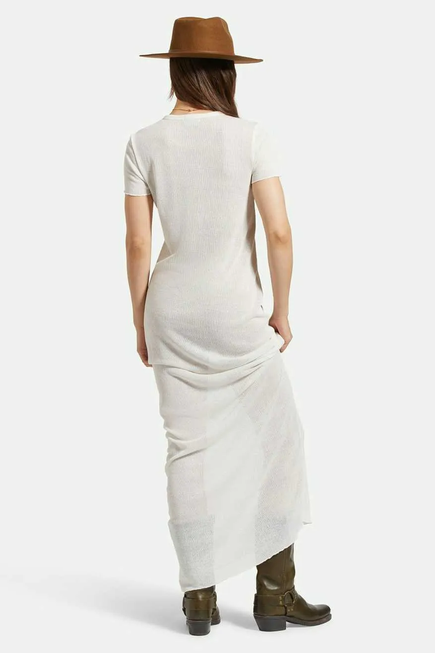 BRIXTON SHEER KNIT DRESS - OFF WHITE sold by OAK product image thumbnail 2