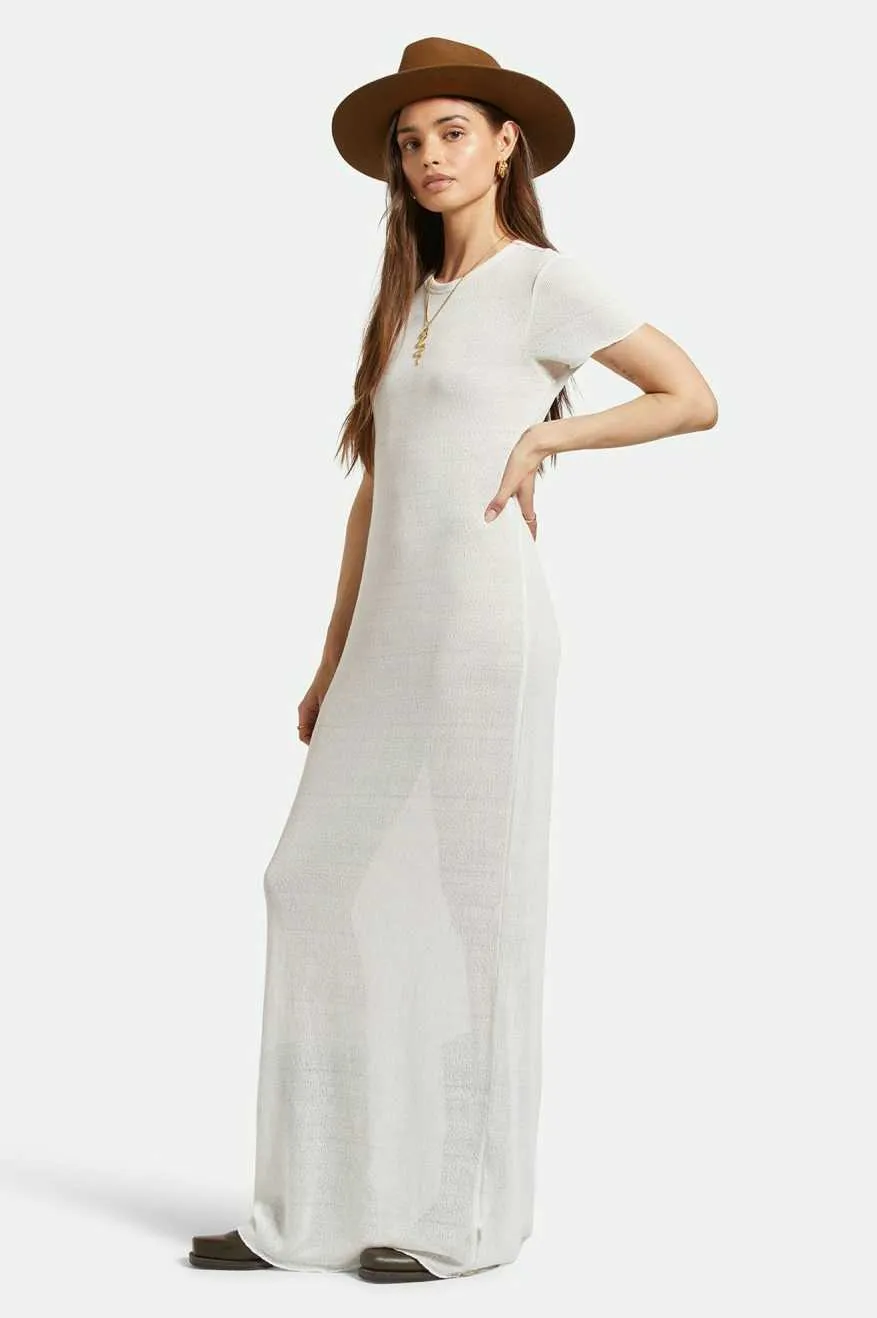 BRIXTON SHEER KNIT DRESS - OFF WHITE sold by OAK product image thumbnail 3