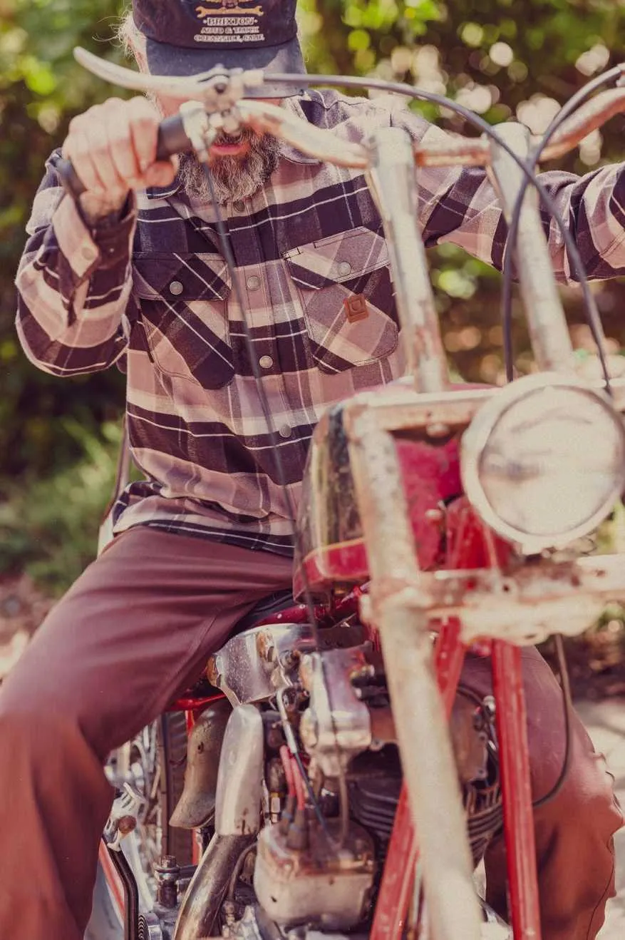 BUILDERS BOWERY STRETCH WATER RESISTANT L/S FLANNEL - BLACK/CHARCOAL/BEIGE sold by OAK product image thumbnail 4