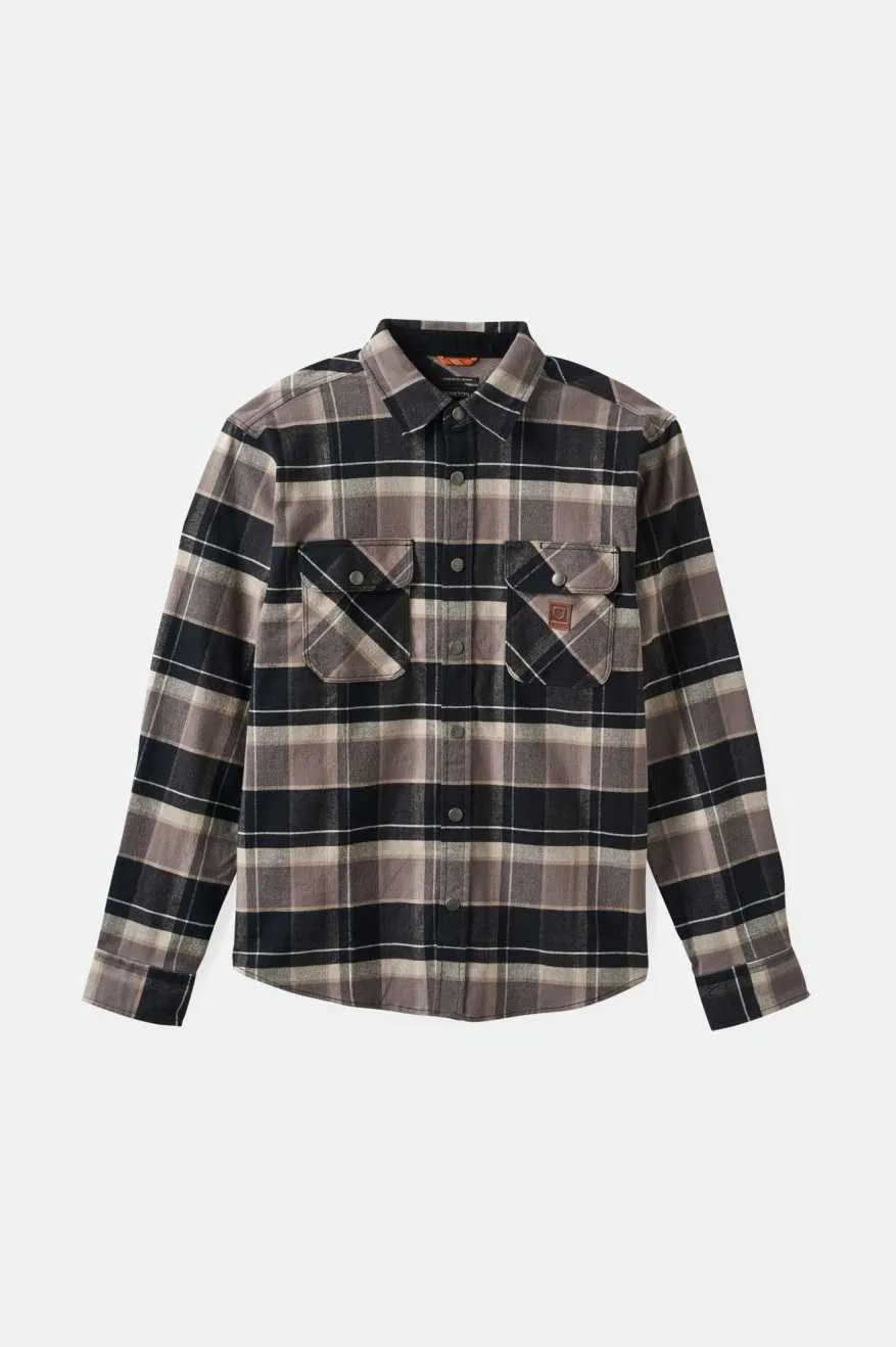 BUILDERS BOWERY STRETCH WATER RESISTANT L/S FLANNEL - BLACK/CHARCOAL/BEIGE sold by OAK