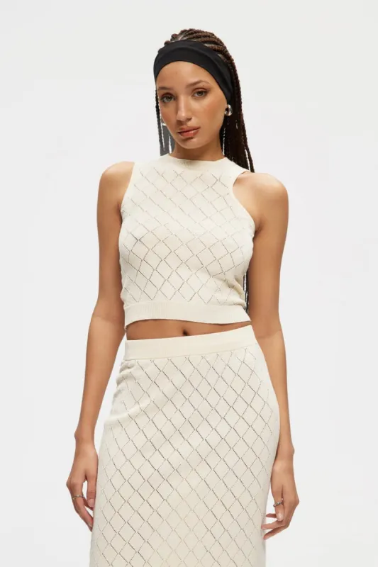 KUWALLA DIAMOND HALTER TOP sold by OAK