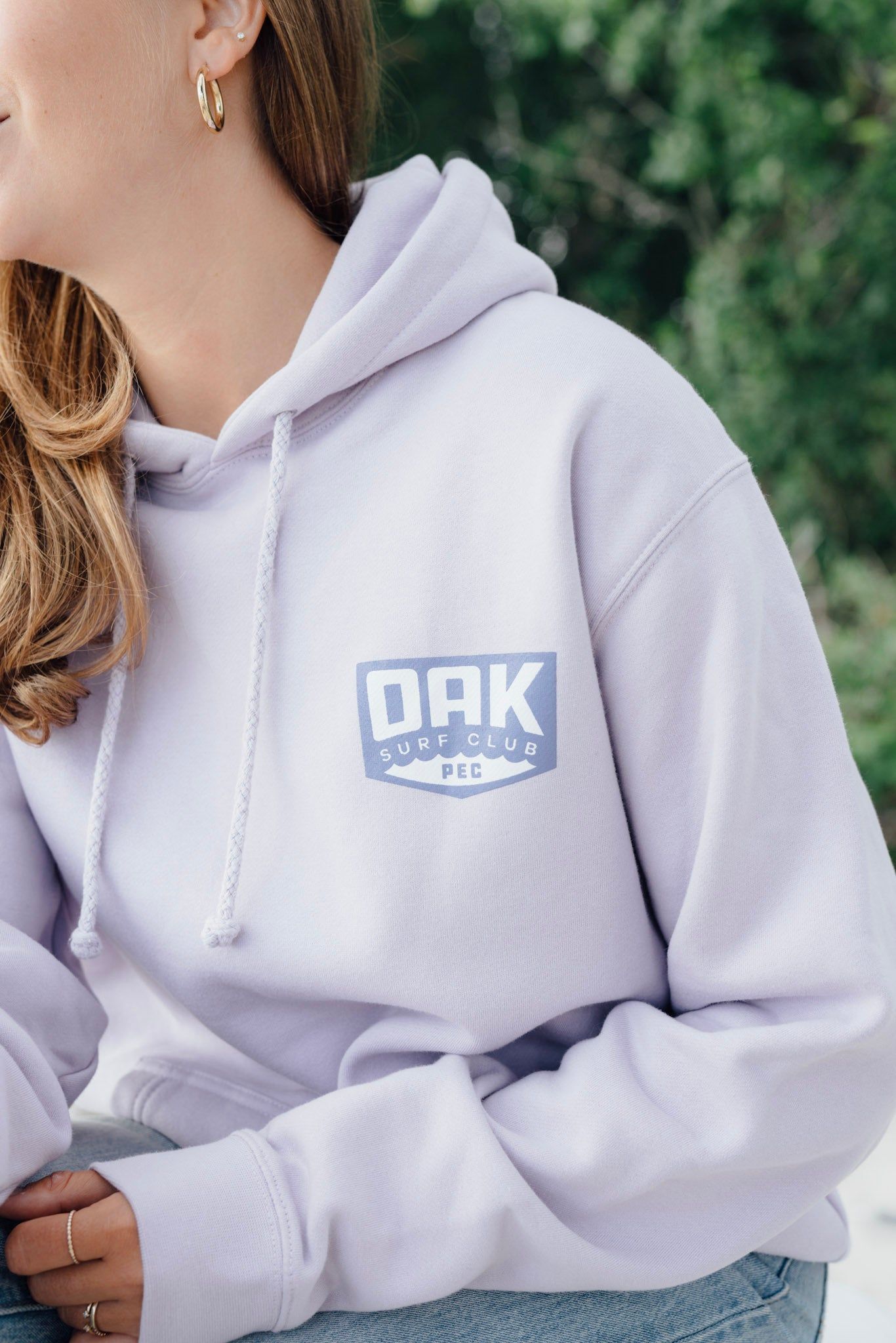 OAK SURF CLUB UNISEX LAVENDER HOODIE sold by OAK product image thumbnail 5