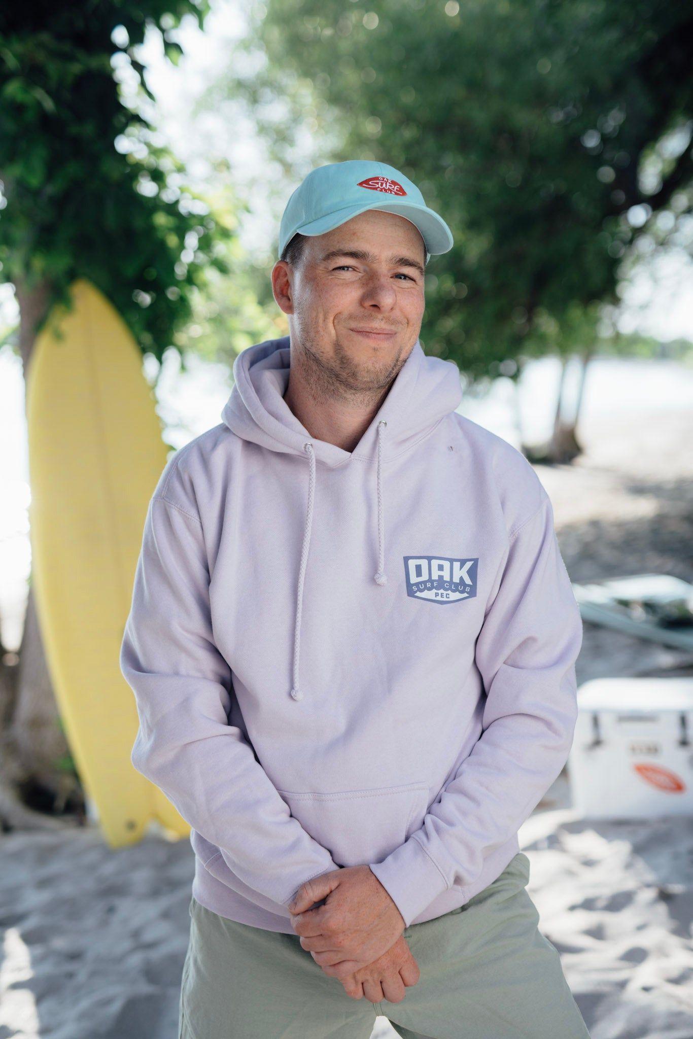 OAK SURF CLUB UNISEX LAVENDER HOODIE sold by OAK
