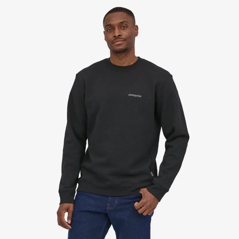 PATAGONIA FITZ ROY ICON UPRISAL CREW SWEATSHIRT - INK BLACK sold by OAK