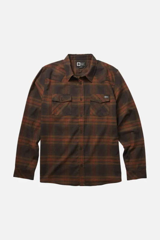 SALTY CREW RANCHERO FLANNEL - BLACK sold by OAK