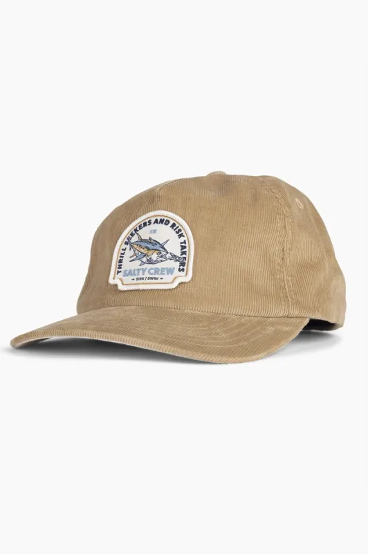 SALTY CREW CHASER CORD 5 PANEL - STRAW sold by OAK