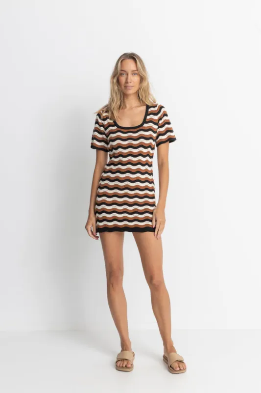 RHYTHM VENICE KNIT MINI DRESS sold by OAK