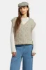 BRIXTON LAFAYETTE OVERSIZED SWEATER - MARBLED BEIGE sold by OAK