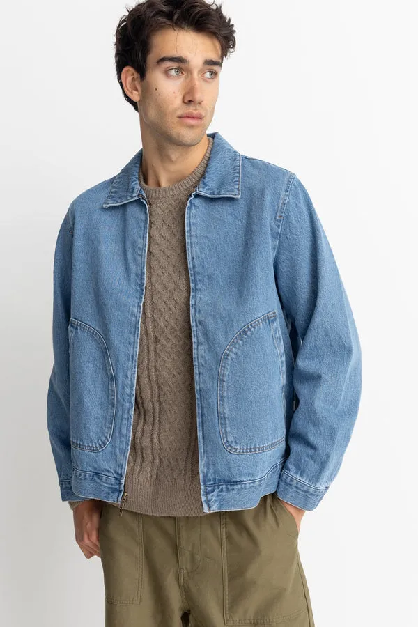 RHYTHM DENIM UTILITY JACKET sold by OAK