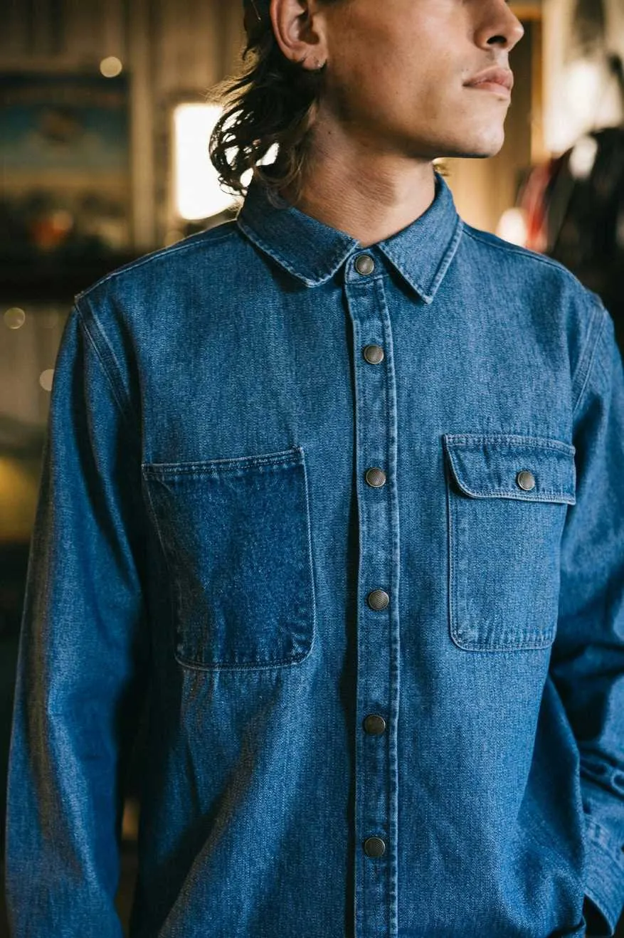 BRIXTON MC ASSEMBLY OVERSHIRT - UNION HERRINGBONE sold by OAK product image thumbnail 5