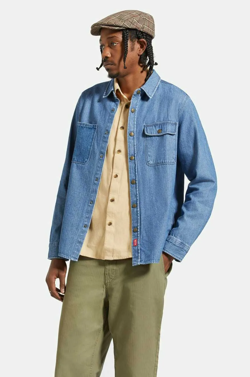 BRIXTON MC ASSEMBLY OVERSHIRT - UNION HERRINGBONE sold by OAK product image thumbnail 3