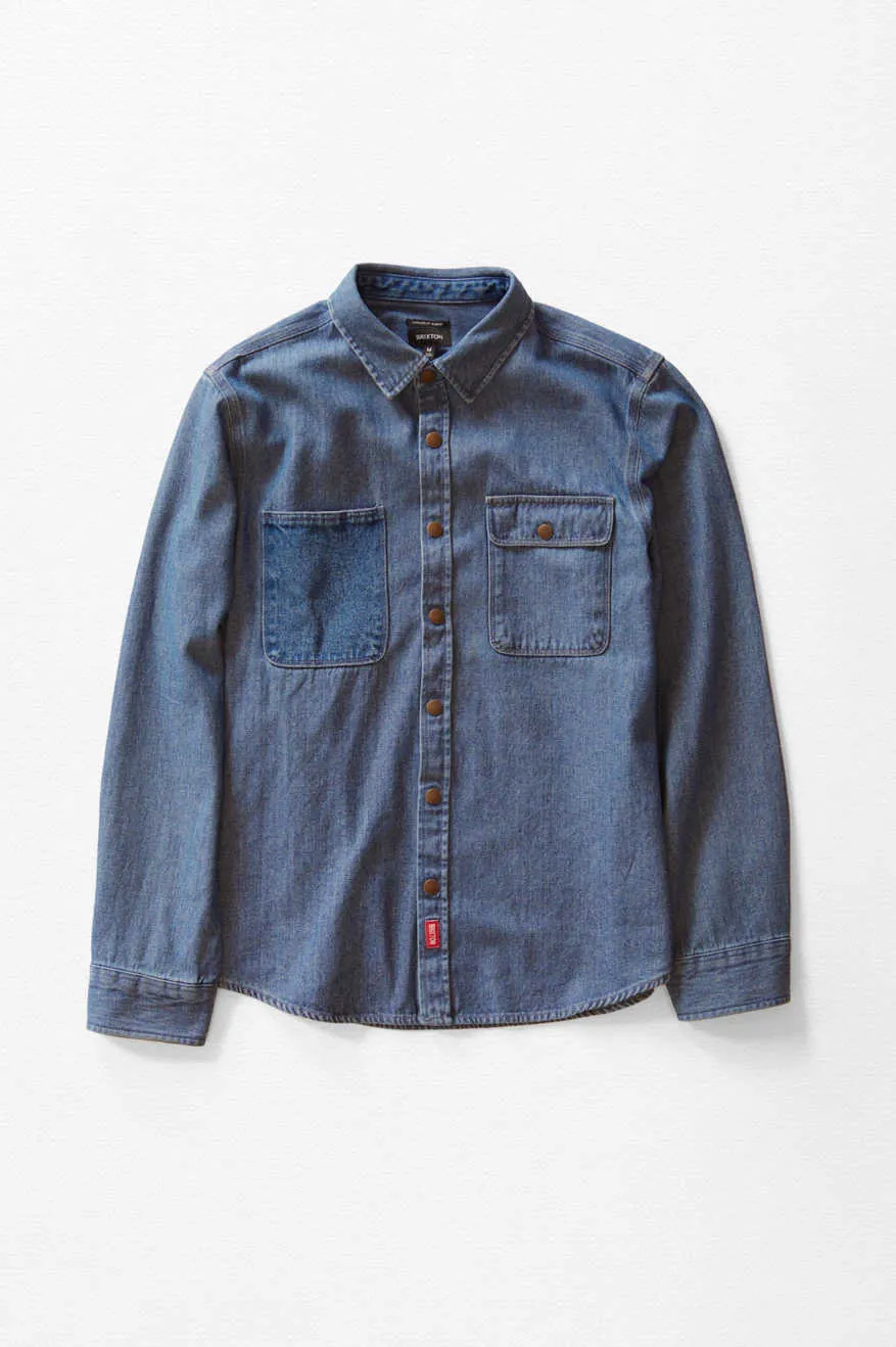 BRIXTON MC ASSEMBLY OVERSHIRT - UNION HERRINGBONE sold by OAK product image thumbnail 4