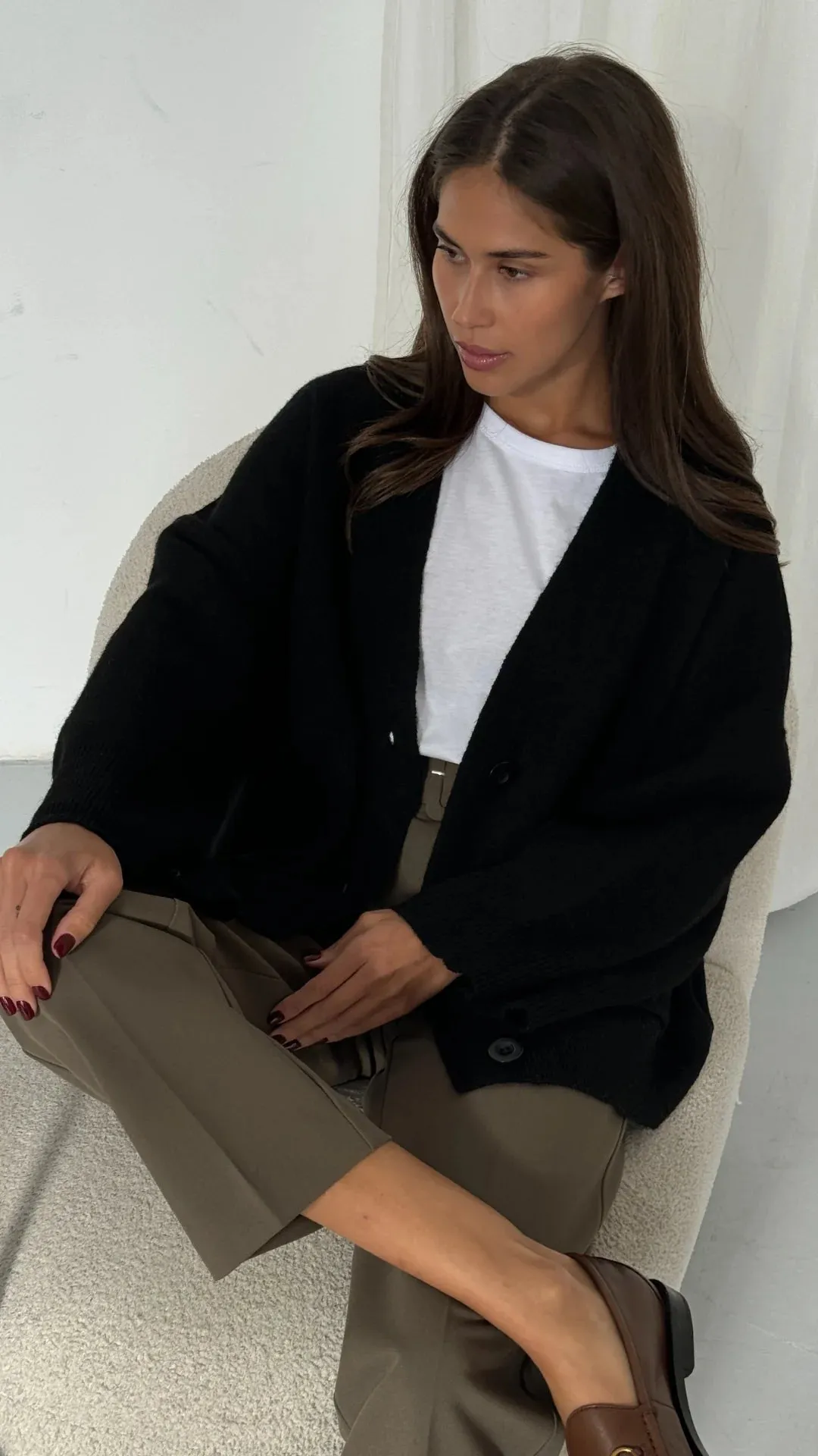 CHARLI CASSANDRA CARDIGAN - BLACK sold by OAK product image thumbnail 4