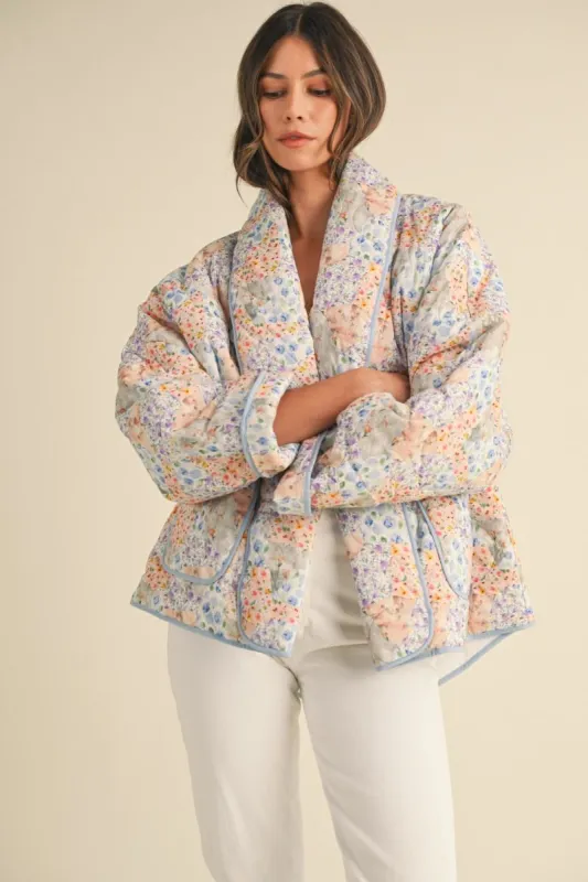 PATCHWORK FLORAL JACKET sold by OAK