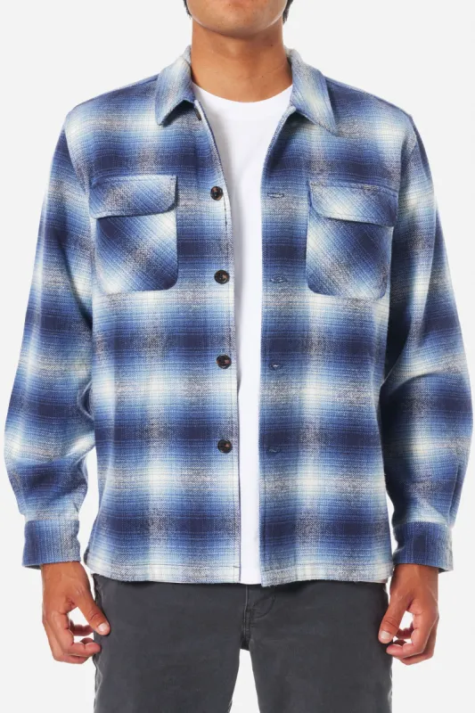 KATIN SHILOH SOLID FLANNEL - POLAR NAVY sold by OAK