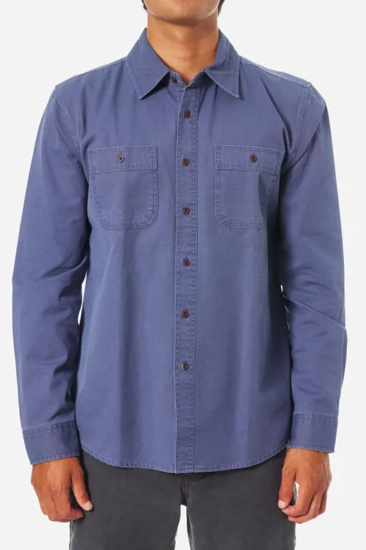 KATIN COAST CPO SHIRT - WASHED BLUE sold by OAK