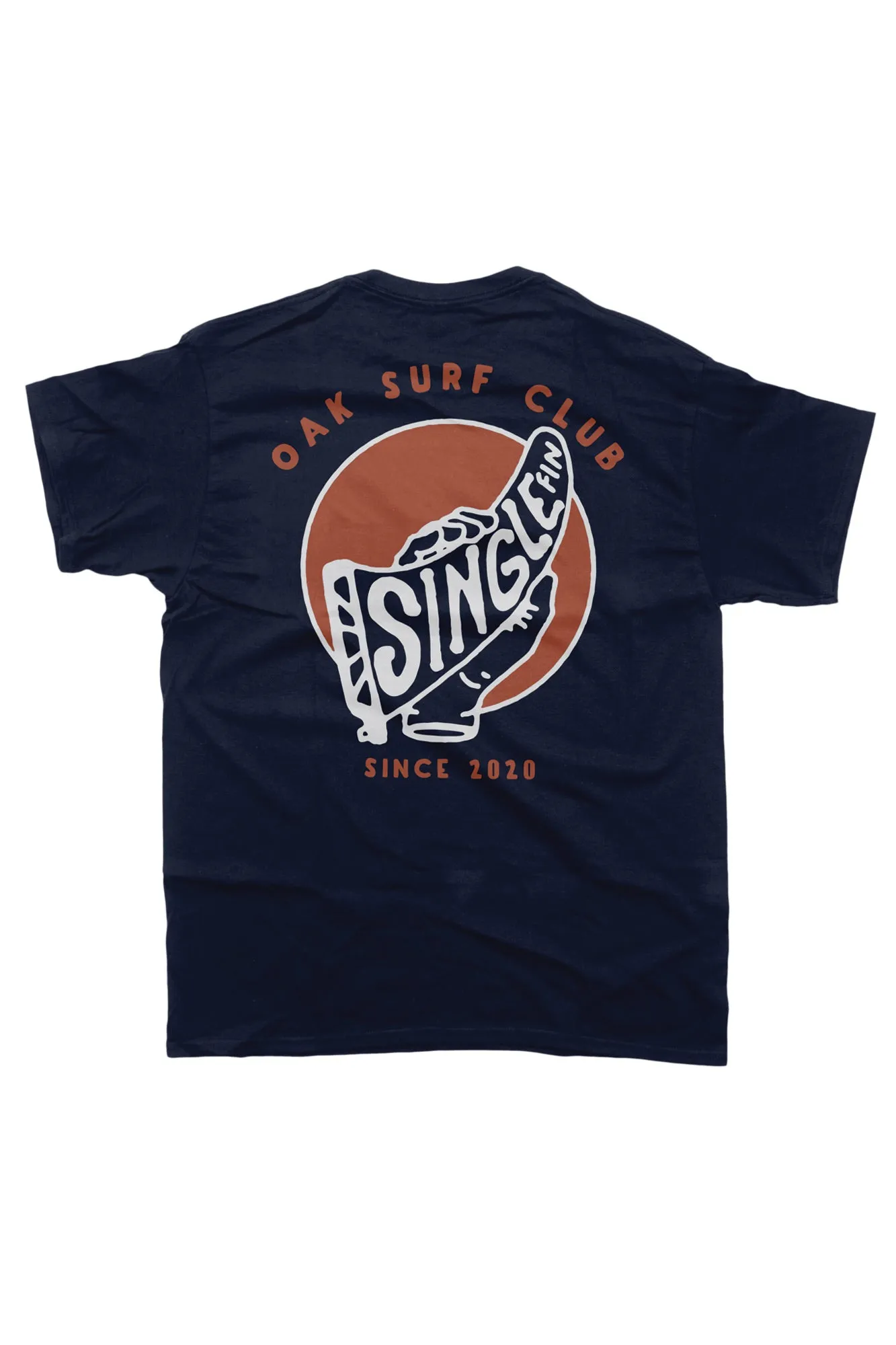 OAK SURF CLUB SINGLE FIN TEE - NAVY sold by OAK product image thumbnail 2
