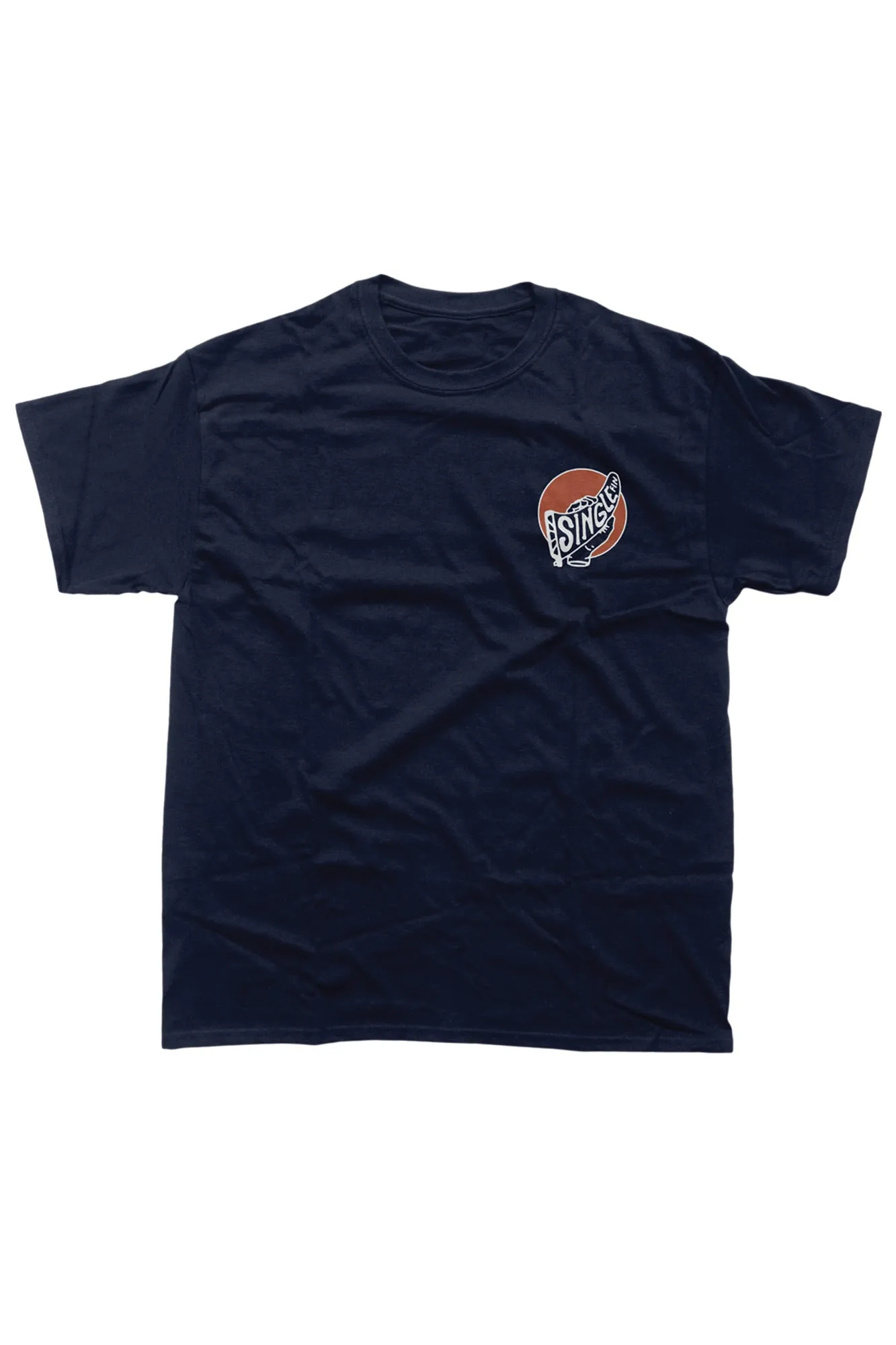 OAK SURF CLUB SINGLE FIN TEE - NAVY sold by OAK