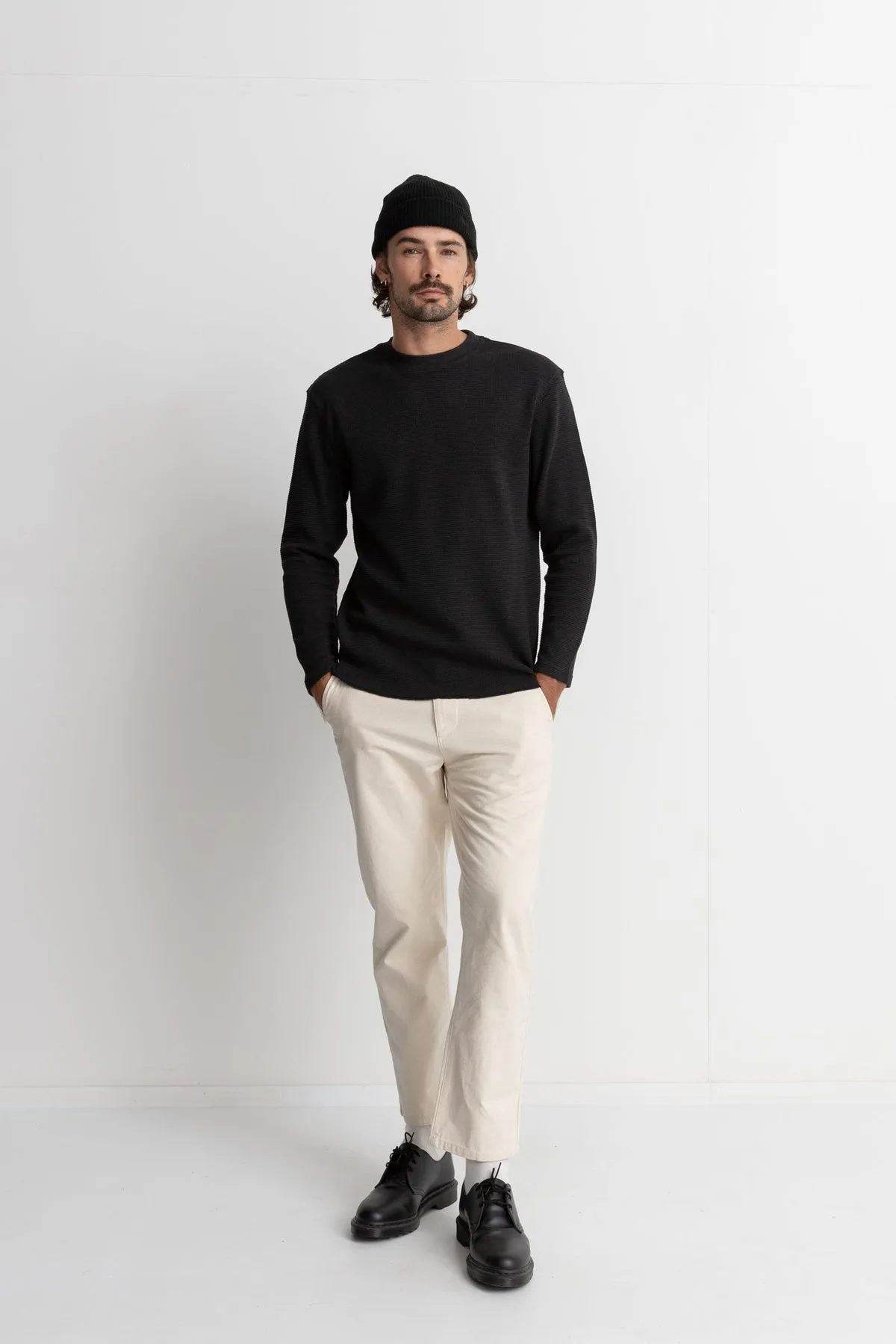 RHYTHM CLASSIC WAFFLE KNIT - VINTAGE BLACK sold by OAK product image thumbnail 4