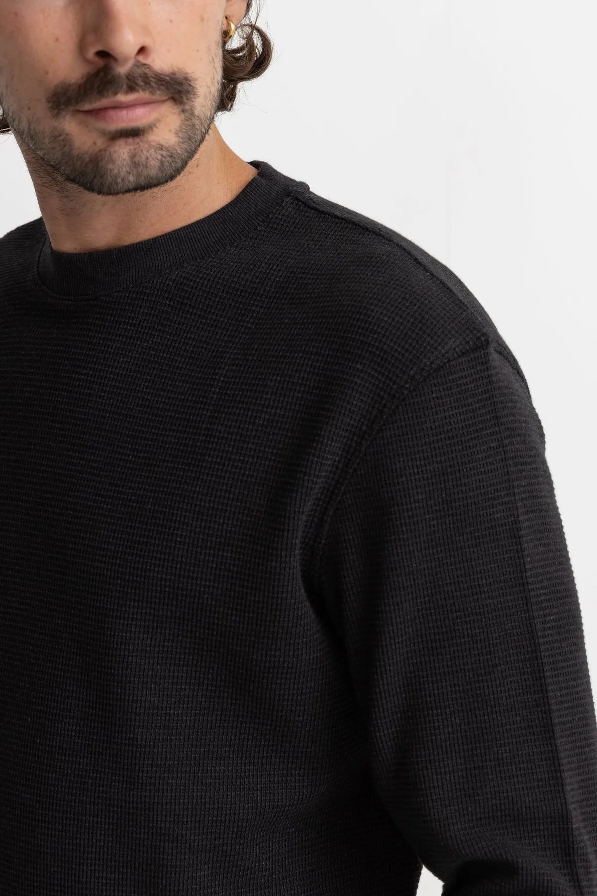 RHYTHM CLASSIC WAFFLE KNIT - VINTAGE BLACK sold by OAK product image thumbnail 2