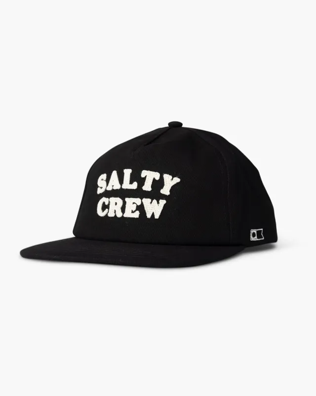 SALTY CREW FIRST MATE 5 PANEL - BLACK sold by OAK
