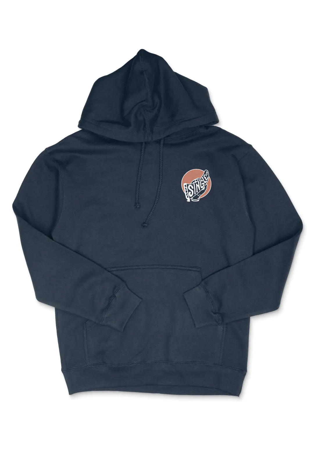 OAK SURF CLUB SINGLE FIN HOODIE - NAVY sold by OAK