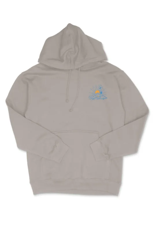 OAK SURF CLUB TEN TOE RODEO HOODIE - CEMENT sold by OAK