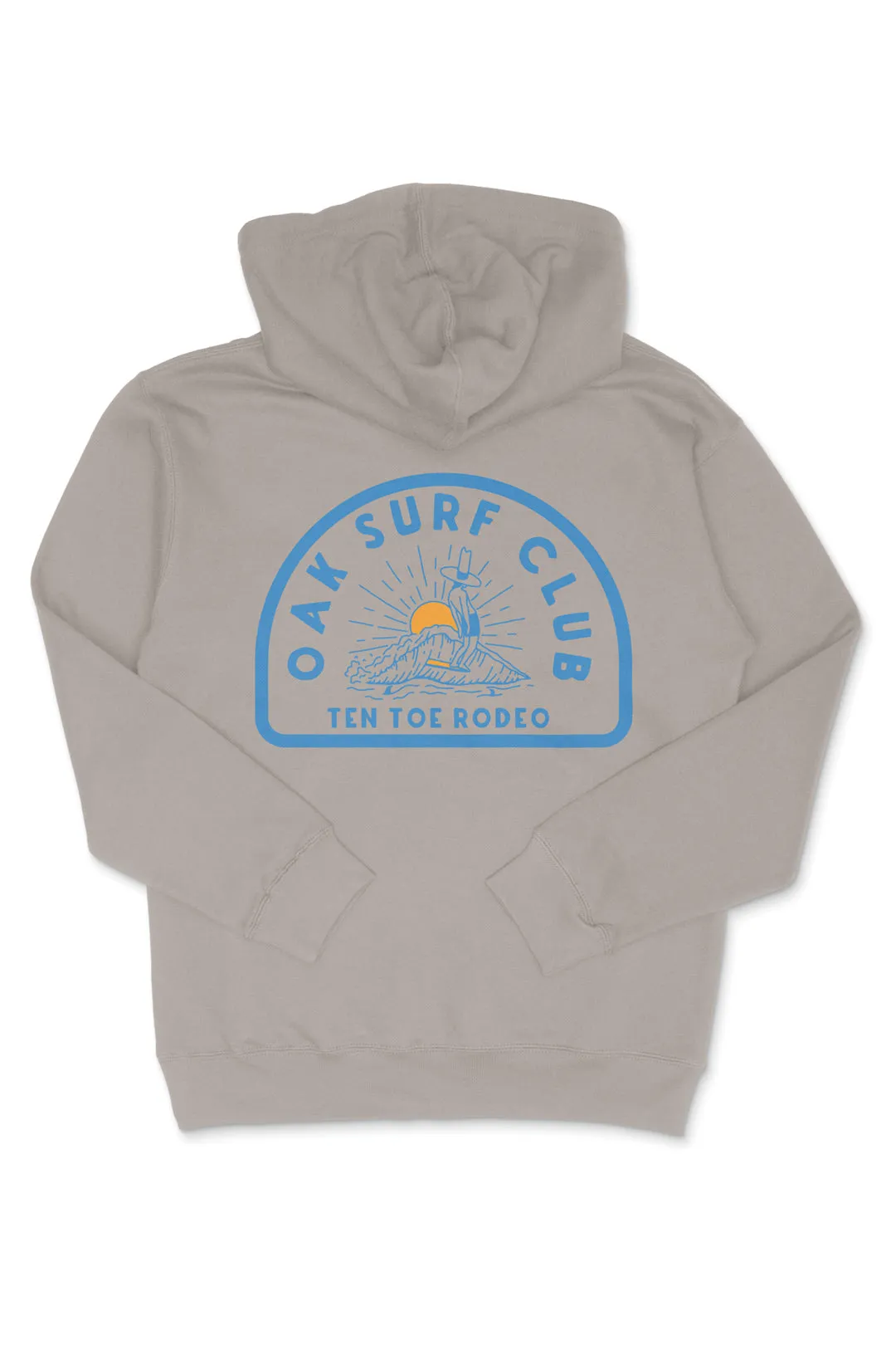 OAK SURF CLUB TEN TOE RODEO HOODIE - CEMENT sold by OAK product image thumbnail 2