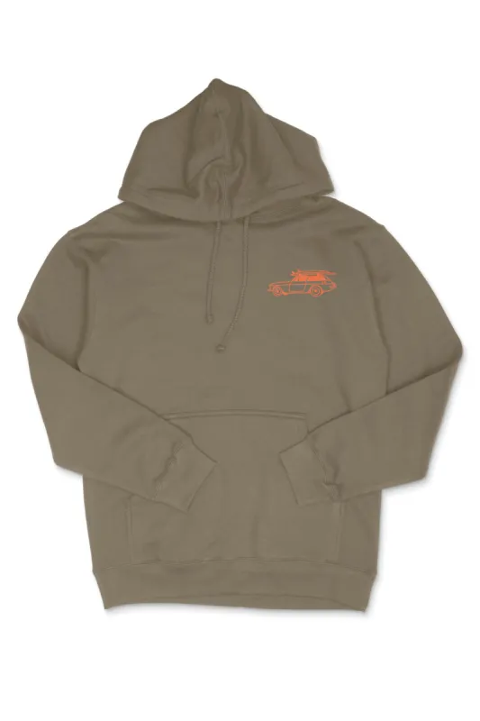 OAK SURF CLUB SANDBANKS HOODIE - ARMY sold by OAK