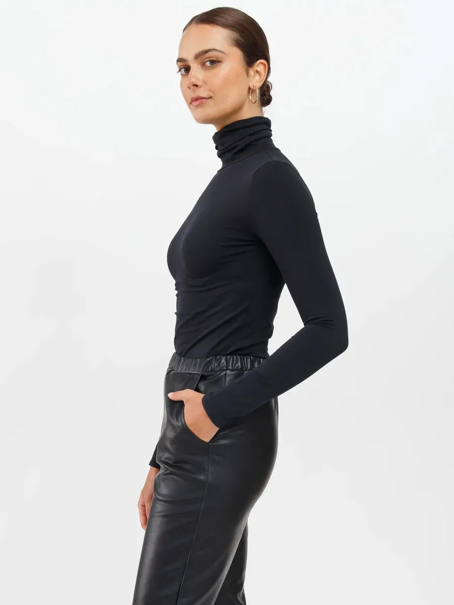 BRUNETTE THE LABEL LONG SLEEVE TURTLE NECK - BLACK sold by OAK product image thumbnail 3