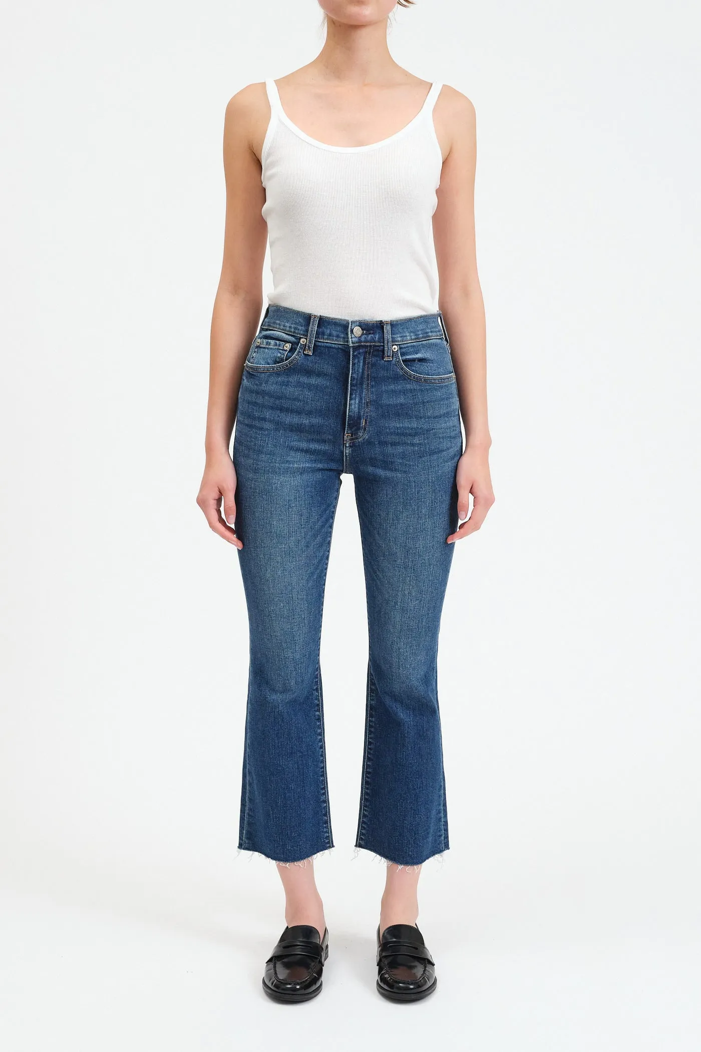 DAZE DENIM SHY GIRL HIGH RISE CROP FLARE JEAN - INFLUENCER sold by OAK