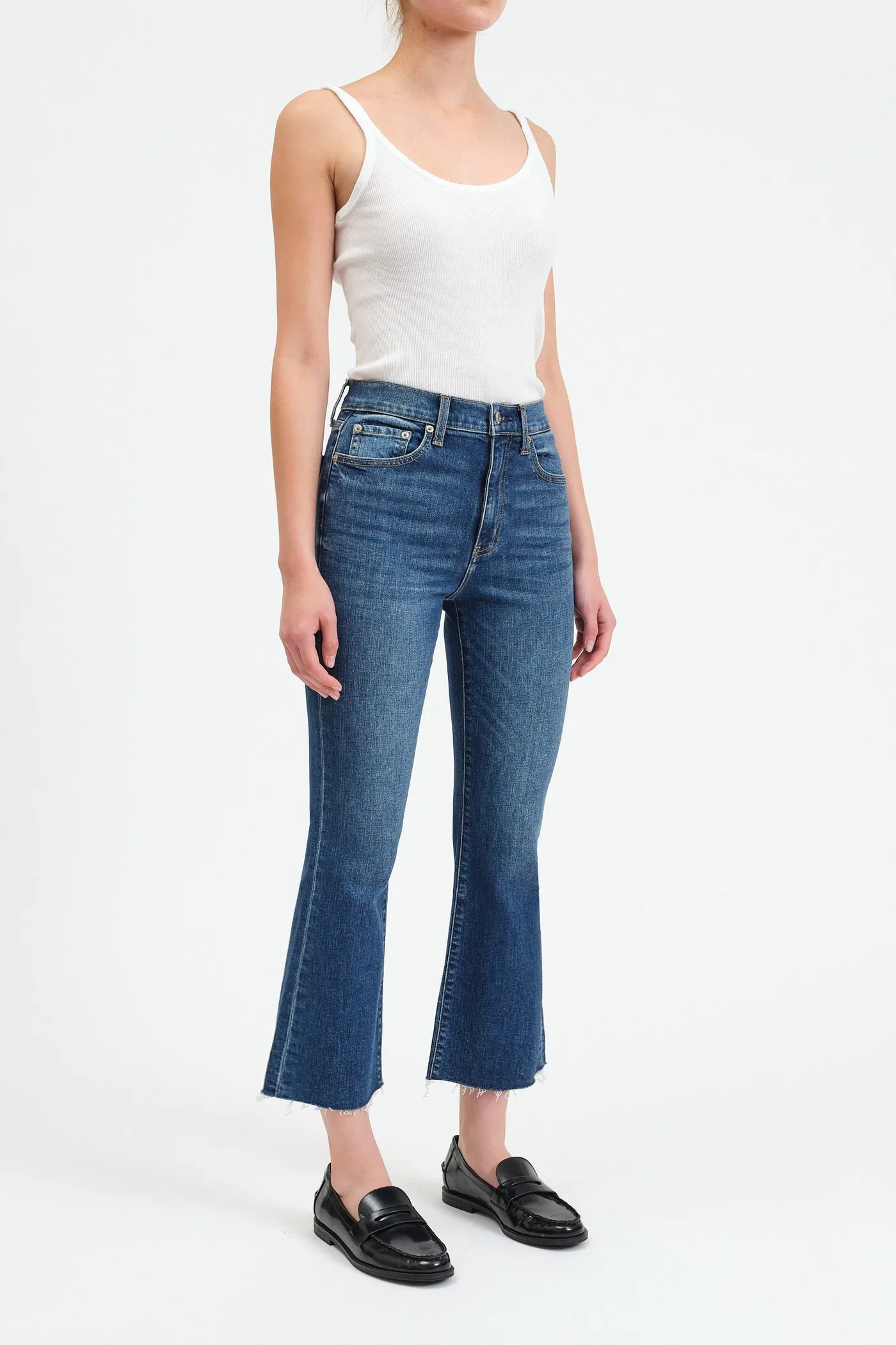 DAZE DENIM SHY GIRL HIGH RISE CROP FLARE JEAN - INFLUENCER sold by OAK product image thumbnail 2