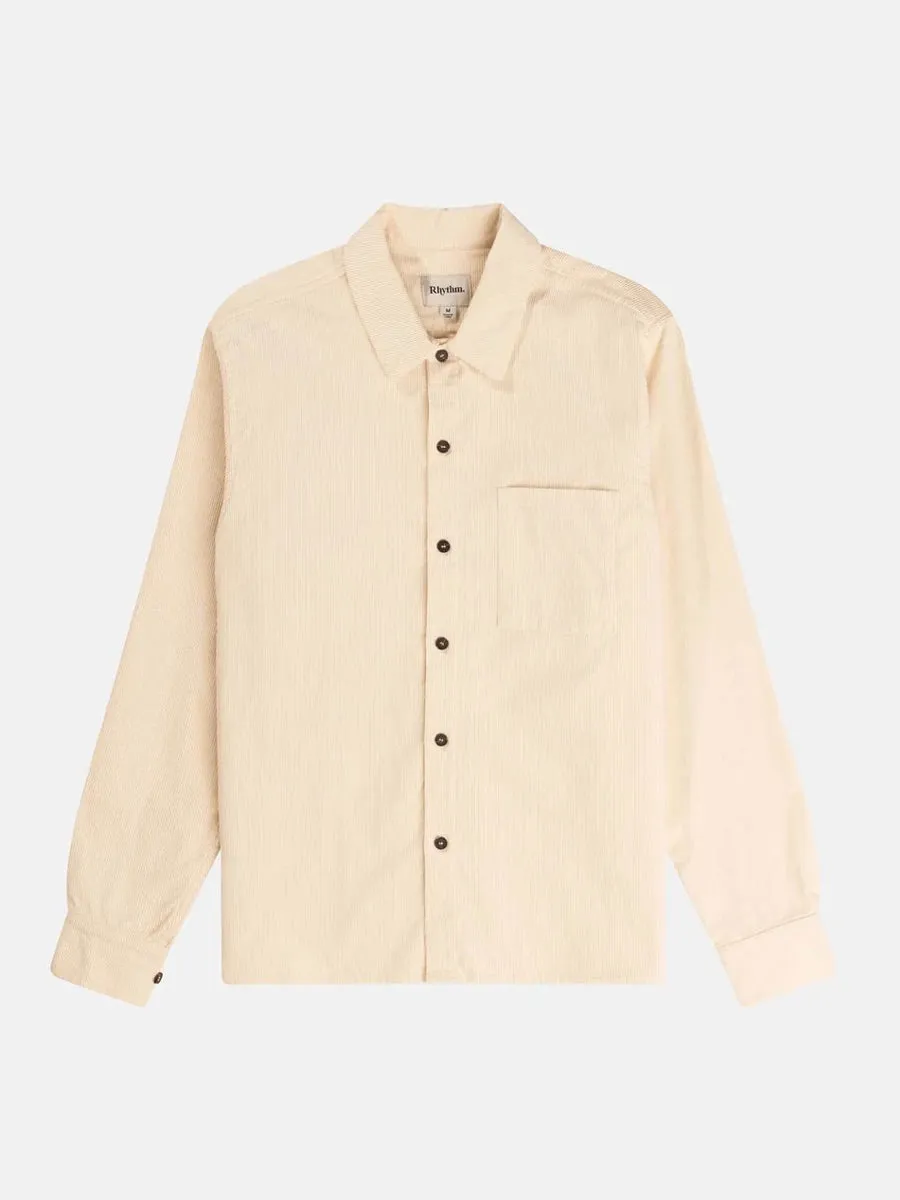 RHYTHM CORDUROY LONG-SLEEVE SHIRT - NATURAL sold by OAK product image thumbnail 4