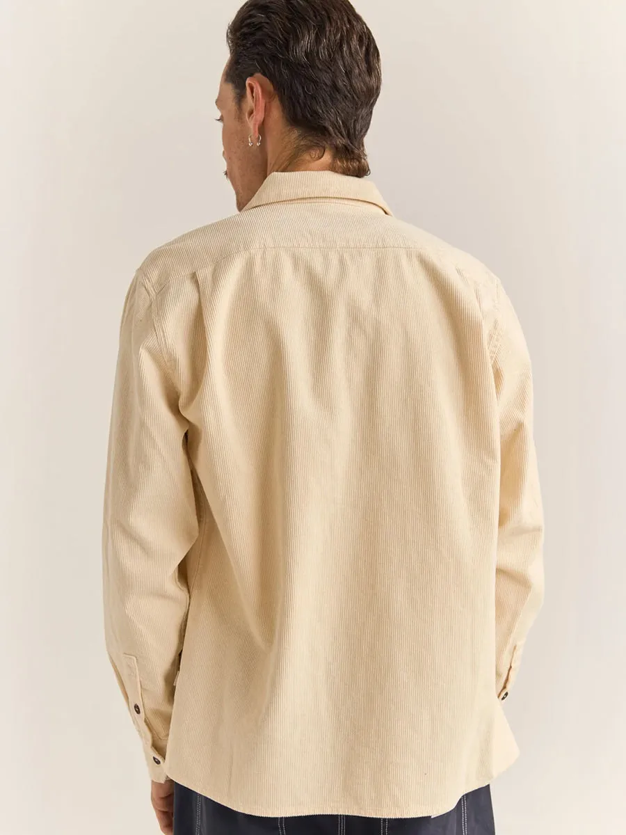 RHYTHM CORDUROY LONG-SLEEVE SHIRT - NATURAL sold by OAK product image thumbnail 2