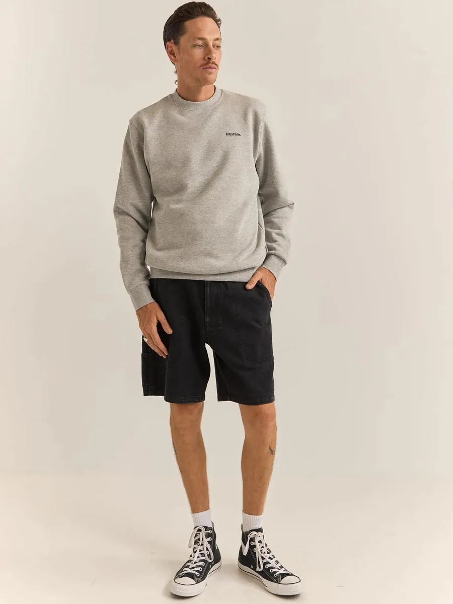 RHYTHM BRAND FLEECE CREW - GREY HEATHER sold by OAK product image thumbnail 3