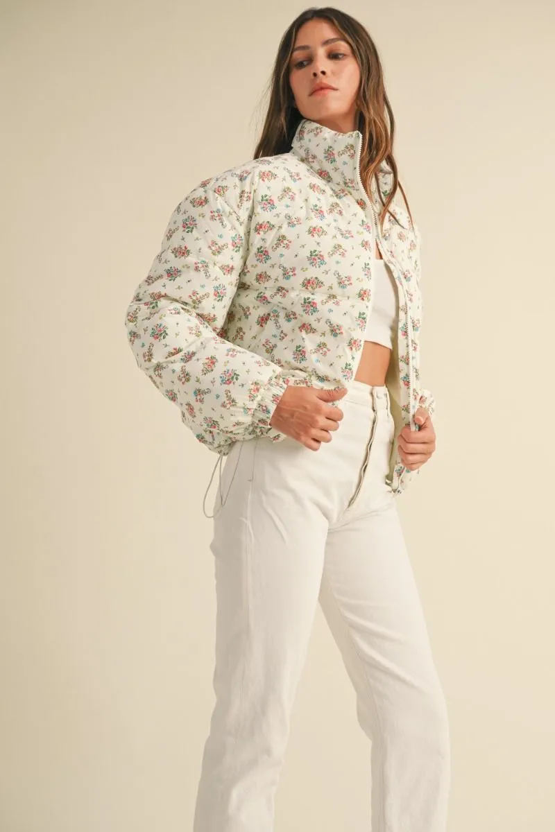 FLORAL PRINT PADDED JACKET sold by OAK product image thumbnail 5