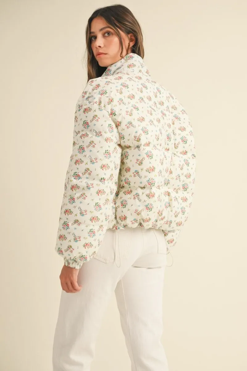 FLORAL PRINT PADDED JACKET sold by OAK product image thumbnail 2