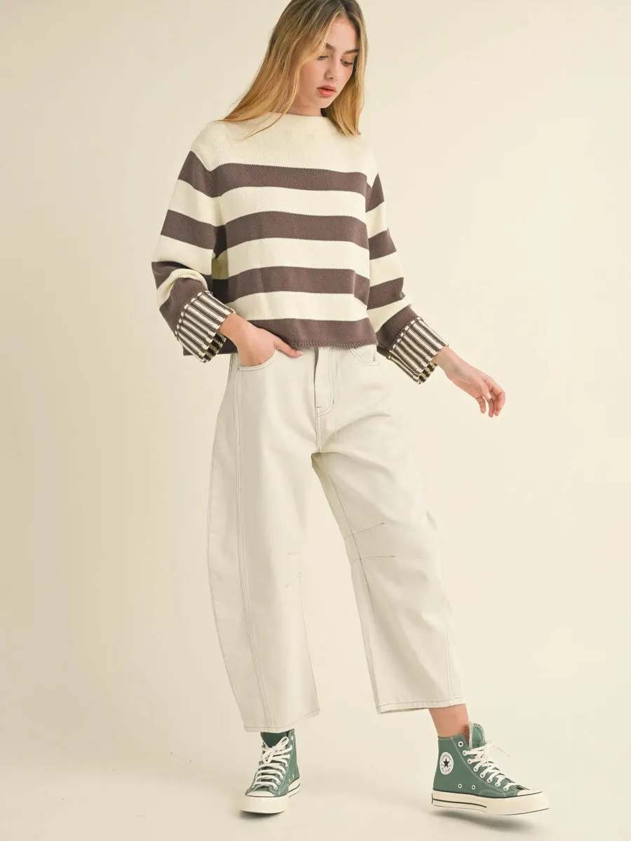 BARREL COTTON PANTS - ECRU sold by OAK product image thumbnail 3