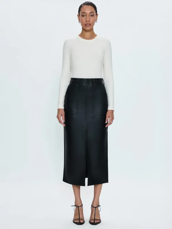 ALICE UTILITY MIDI SKIRT - BLACK sold by OAK