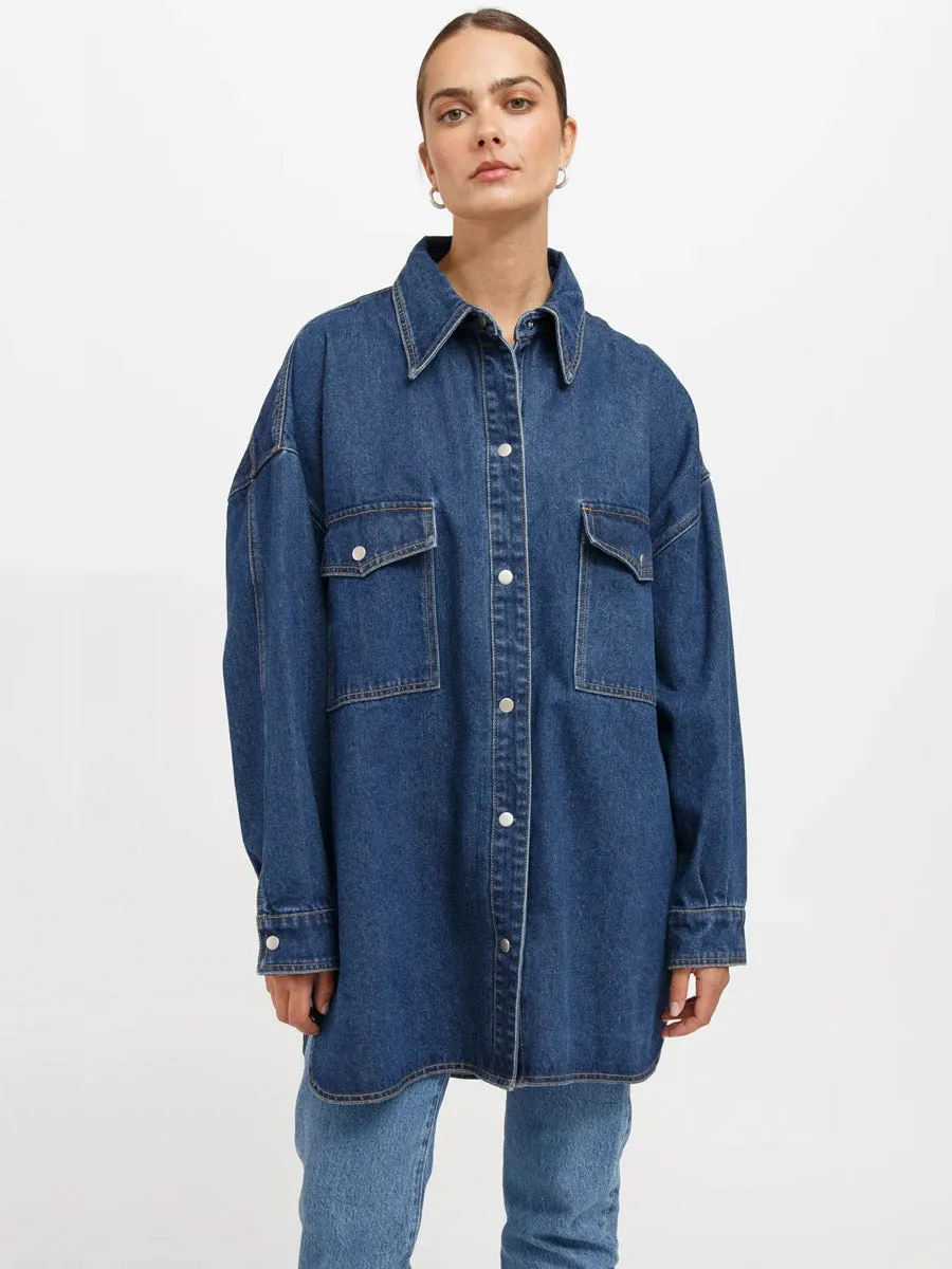 SHANIA DENIM JACKET - INDIGO DENIM sold by OAK