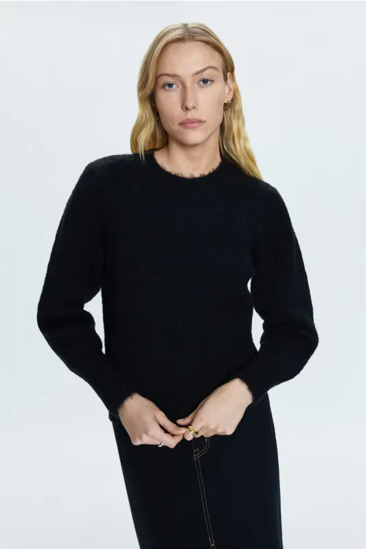 COLETTE PUFF SLEEVE SWEATER - NOIR sold by OAK