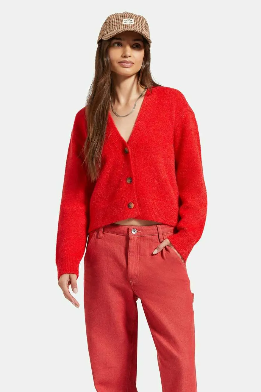 TOWN CARDIGAN - MARS RED sold by OAK