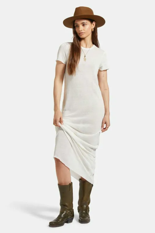 SHEER KNIT DRESS - OFF WHITE sold by OAK