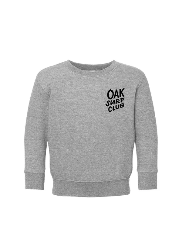 OAK SURF CLUB YOUTH GROVER CREWNECK - HEATHER GREY sold by OAK