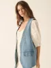 DENIM OVERSIZED VEST sold by OAK