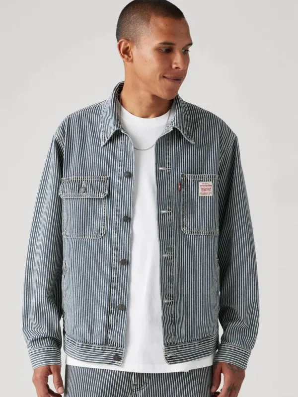 LEVI'S SUNRISE TRUCKER JACKET - AGED RR STRIPE sold by OAK