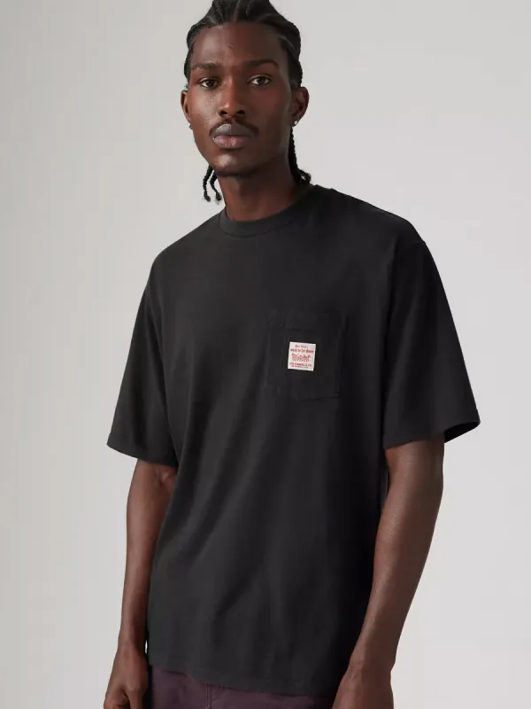 LEVI'S SHORT-SLEEVE WORKWEAR TEE - METEORITE sold by OAK