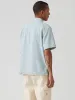 LEVI'S SHORT-SLEEVE DALTON WORKER SHIRT - LENOX BLEACHED RAILROAD STRIPE sold by OAK